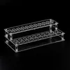 Transparent genomskinlig akryl 41-håls läppstift läppglans nagellack Kosmetika Makeup Organizer Box Fodral Display Hållare Rack Stativ