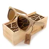 BOBO BIRD AG007 OCCHIALI DA SOLE IN LEGNO Occhiali da sole polarizzati in legno naturale fatti a mano Nuovi occhiali con confezione regalo in legno creativo298J