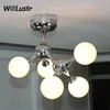 Lights modern DNA ceiling lamp light dinning room office lighting Buro for form chandelier chrome white color 5 heads 8 heads 9 heads lig