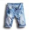 Sumpi estivi in denim uomo jeans maschi jean shorts buco hip hop bermuda maschio jogger short jeans4772024