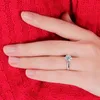 20ピースのロマンチックな結婚指輪ジュエリーキュービックジルコニアリング女性男性925シルバーメッキリングアクセサリーギフト