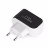 Plug da UE dos EUA 3 carregadores de parede USB 5V 3.1A Adaptador LED Viagem Adaptador de energia conveniente com portas USB triplas para telefone celular