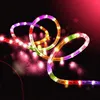 Solar Tube String Light 7m 12m 100led Wodoodporna Miedź Drut String Lampa Dla Ogrodu Zewnątrz Boże Narodzenie Wedding Party Tree Xmas Dekoracja