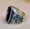 Punk Vintage Fashion Jewelry 18K White Gold Filled New version of Vampire Diaries Jeremy Men Wedding Band Ring For Lovers' Gift