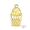 gold basketball charms