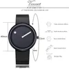 恋人の時計クールミニマリストスタイルの腕時計ステンレス鋼の創造的な簡単なスタイリッシュなクォーツの腕時計
