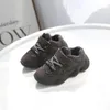 Erkek markalı ayakkabı çocuk sneaker spor ayakkabı siyah ve bej örgü nefes koşu sneakers kız için