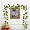 1 pz verde artificiale seta edera foglia giardino plastica pianta fiore foglie di vite fiore pianta artificiale coperta foglie decorazione della casa
