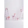 純粋な白い壁の屋内写真の背景印刷さの梯子ピンクの植木鉢バラの赤ちゃん新生児の小道具子供の写真撮影背景