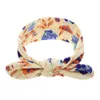 Bandeau bébé Bande Bande Bohemian Lapin oreilles Accessoires de cheveux Head Wrap Filles Enfants Elastic Bunny FLORAL MENMETTE Bandeau Headwear KHA411