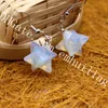 10 Pares Natural Semi Precioso Pedra Cura Cristal Chakra Merkaba Star Brincos Para Mulheres Sagrado Geometria Estrela Tetrahedron Jóias Jóias