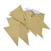 triangle d'or d'argent Drapeau Bannière Glitter Paper Pennant Bunting Garland Étincelle supplémentaire pour mariage Tipi Deco Birthday Party Biberon