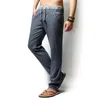 2017 Nowe spodnie lniane młodzi mężczyźni Jogger Spodnie Casual Koreański Wersja Tide Duże Luźne Lato Proste męskie Spodnie