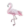 Punk Style Red Flamingo Applique Embroidery Patch For Clothing Clothes Sew-On Iron-On Sewing Sticker Clothes Decoration Wholesale Price