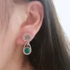 Orecchini a clip Bigiotteria senza piercing per le donne Marche di moda Design classico di fiori Miglior regalo bijoux