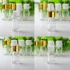 Best Price 5ml Clear Glass Dropper Bottles For E liquid E juice 5ml Empty Essential Oil Glass Bottles With Gold White Cap