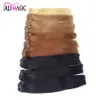 Testa piena Biondo Nero # 4 Clip marrone scuro nelle estensioni dei capelli umani Diritto serico 100g Capelli Remy indiani malesi brasiliani 10 "- 24"