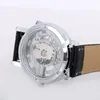 Relógios de pulso 2021 moda vestido pulseira de couro relógio grande dial homens negócios casual relógio crânio relogio masculino para masculino boy12611
