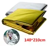 Gratis frakt Partihandel Utomhus Första hjälpen Blanket Emergency Blanket Survival Fire Shelter Safety Protector 140 * 210 cm