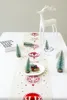 Nieuwste jingle bells kersttafelloper rood witte eland sneeuwvlok tafelkleed kerstdecoraties thuisfeestje dinertafel decor