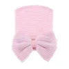 Sirenxi 귀여운 스트라이프 신생아 활 모자 아기 소녀 패션 모자 모자 비니 유아 활 액세서리 모자 사진