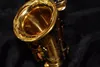 High Quality Brass Exquisite Hand Carved Gold Plated Soprano B(B) Saxophone B Flat Sax With Case, Mouthpiece Free Shipping