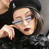 Yeni Sevimli Seksi Sunglases Retro Kedi Göz Güneş Kadınlar Için Metal Üçgen Vintage Cateye Güneş Gözlükleri Kadın Ucuz