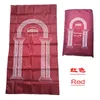 20 PCS/LOT haute qualité coloré en gros 100*60 cm Portable musulman poche tapis de prière islamique voyage poche taille étanche tapis de prière