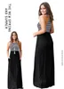 Sexy Womens Gestreepte Maxi Jurken Zoete Vrouwelijke Zomer Solid Color Lameled Scoop Hals Mouwloze Jurken Gratis Verzending