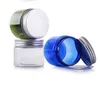 200PCS 50g Clear White Pet Cream Jar med aluminiumlock 50 ml Clear Pet Seal 50cc Cosmetic Container