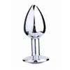 3pcs/set Small Middle Big Sizes Anal Plug Stainless Steel +Crystal Jewelry Anal Toys Butt Plugs Anal Dildo Adult Products for Women and Men