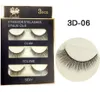 OEM fazer seu logotipo 3D cílios postiços 3 Pares / lote Sexy 100% Feito À Mão Grosso Longo Cílios Postiços Falso Eye Lashes Pestana de Alta Qualidade