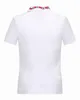 T-shirt in cotone estivo di alta qualità tee ricamo serpente strade Luxury nero bianco 16522