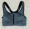 Soutien-gorge de sport grande taille avec fermeture éclair sur le devant, rembourré, Push-Up, résistant aux chocs, pour Yoga, course à pied, Fitness, haut de sport pour femmes, gilet 2XL5XL6746684