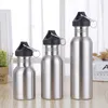 350/500/750Ml Stainless Steel Drinking Water Bottle Outdoor Travel Sports Riding Wide Mouth Drink Bottles Kettle Outdoor Tools