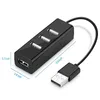 4 Ports Port USB 2.0 HUB High Speed Portable Mini USB Splitter Adapter For Laptop PC Notebook Computer DHL FEDEX EMS FREE SHIPPING