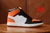 1s Mid och 1 mens basket skor Hemvist till hemmet Banned Bred Chicago Royal Blue Shattered Backboard Skateboarding Män Sport Sneakers