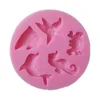 Cake Tools Whole- New 1pc Sea Animal Shaped Silicone Mold Sugar Paste 3D Fondant Decoration Tools Soap Mould243I