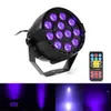 36W Sound Active UV LED Stage Light Auto DMX Ultraviolet Strobe Par Light Black Lights for Stage KTV Pub Club Dsico Show Party