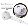 S6 S7 Fones de ouvido Fones de ouvido Fones de ouvido para iPhone 6 6s Headset Jack In Ear com fio Mic Controle de Volume 3,5 mm Branco Sem RetailBox