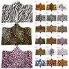 Coperte con cappuccio con stampa leopardata Coperte con cappuccio per bambini adulti Sherpa Mantello con cappuccio a tema pelliccia animale Coperta Stampa 3D Scialli in pile di alta qualità ZYL11-13