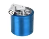 50PCS ZICN Alloy Hand Crank Tobacco Grinders Metal Grinders för örter Herbal Grinders för Tobacco 40mm 3Layers 4Layers