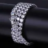 Whosale 3mm 4mm 5mm 6mm Cubic Zircon 1 Rad Tennis Chain Halsband Guld Silver Micro Pave CZ Kopparsmycken