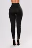 Schwarze Schnür-Cincher-Leggings mit hoher Taille für Damen, aushöhlen, dünne Leggins in voller Länge, sexy Po-Lifting-Hose E79946