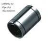 50PCS /ロットLM13U-AJ LM13UUAJ LM13-AJ 13mm調整可能な線形スライディングブッシュリニアモーションベアリング3Dプリンター部品CNCルーター13x23x32mm