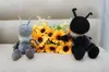 2sts Lovely Soft Animal Ant Plush Toy fylld Anime Nature Porter Ants Doll for Kids Adults Gift Decoration 33cm 23cm1147715