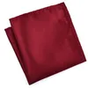 High Fashion Pocket Square Grid Zakdoek Mannen Accessoires Polyester Hanky ​​Solid Color Handdoek Mouchoir Zwart Wit 22cm * 22cm
