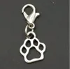 100 pçs / lote mistura de alta qualidade animal cão pata imprime ossos cão tigela charme pingente colar pulseira diy jóias fazendo find3256