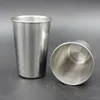 16oz Tumbler Metal Kök Bar Stor Dricker Kaffe 500ml Rostfritt Stål Kopp Öl Glas Koppar Drick Muggar