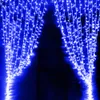 زخارف عيد الميلاد ستارة أضواء الإضاءة عطلة الاتحاد الأوروبي/الاتحاد الأفريقي/الولايات المتحدة رومانسية LED الستار سلسلة ضوء لحفل الزفاف زخرفة نافذة الحفلات